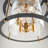 Rojas - Chandelier - 8-Light - Brass/Black