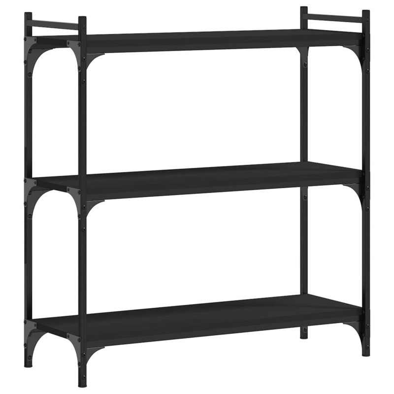Tymarius Bookcase, Black, (3 Shelves) 34" H x 32" W x 12" D