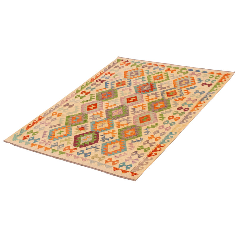 Tapis unique en laine nouvel âge 4 pi 10 po x 6 pi 5 po Koerick
