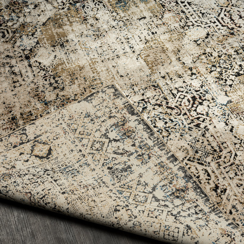 Lydian Area Rug in Earth Tones, Rectangle 5'3" x 7'7"