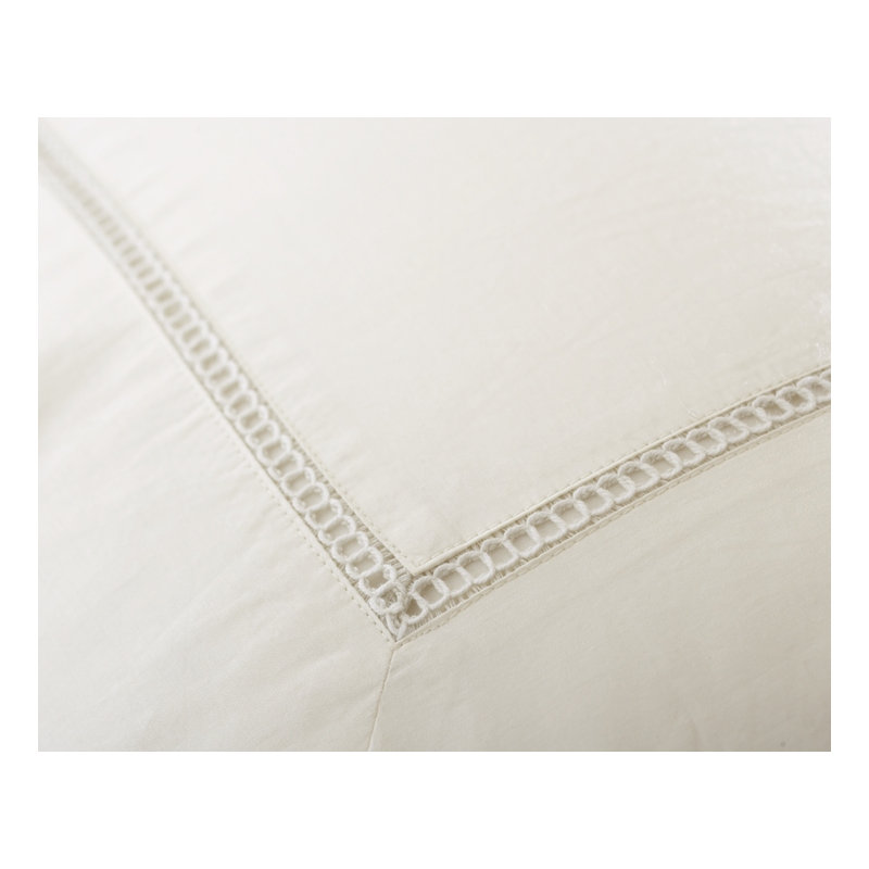 Ensemble de draps en percale 100% coton 400 fils Ambience, Ensemble de draps pour très grand lit + un drap-h, Blanc