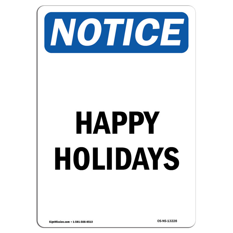 Happy Holidays Sign