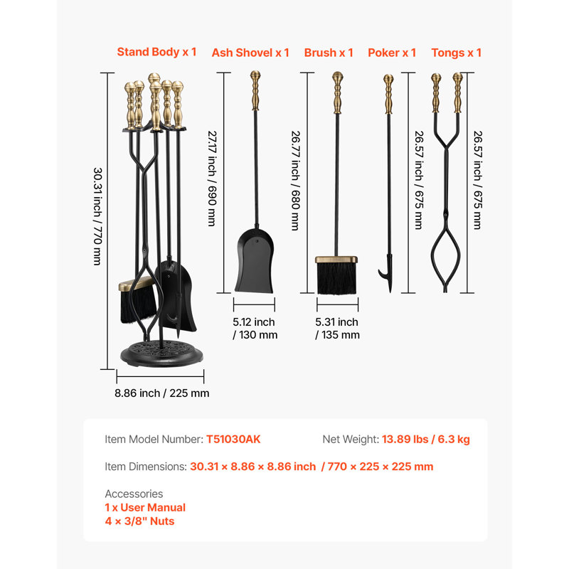 Fireplace Tool Set