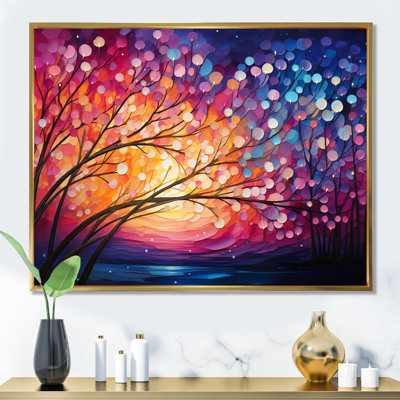 Hardedge Art Sublime Tree Symmetry III - Modern Canvas Art Print