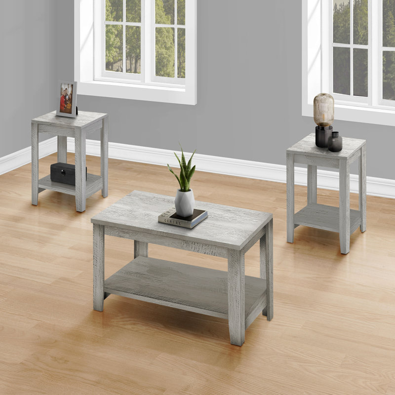 Ensemble de table, ensemble 3 pièces, café, bout, côté, accent, stratifié, transitionnel