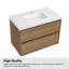 Meuble-lavabo mural simple avec comptoir et lavabos-970381552