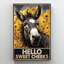 Donkey Hello Sweet Cheek's sur toile-1073242333