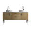Meuble-lavabo autoportant 60 po avec évier, sans drain, sans robinet ni armoire d'appoint, 60 po KD-778768823