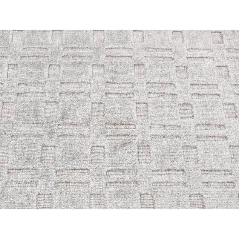 Tapis unique en laine nouvel âge 2 pi x 3 pi Vinny Gris