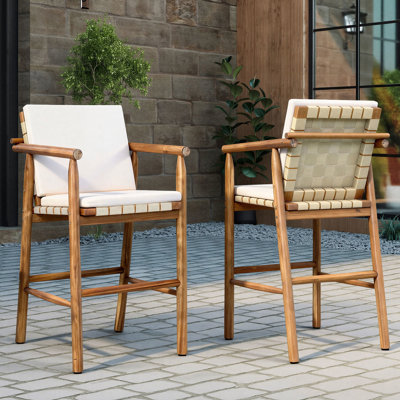 Outdoor Patio Bar Stools With Cushion