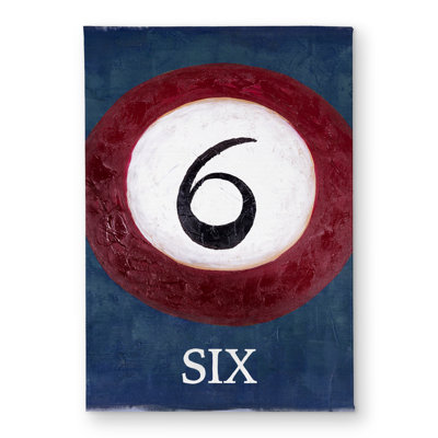 Billiard Ball No6 Door Mat - Industrial Indoor Outdoor Decor