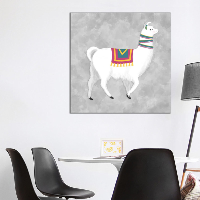 Lovely Llama I by Noonday Design - Wrapped Canvas Gallery-Wrapped Canvas Giclée, 93.98 cm H x 93.98 cm W x 1.91 cm D