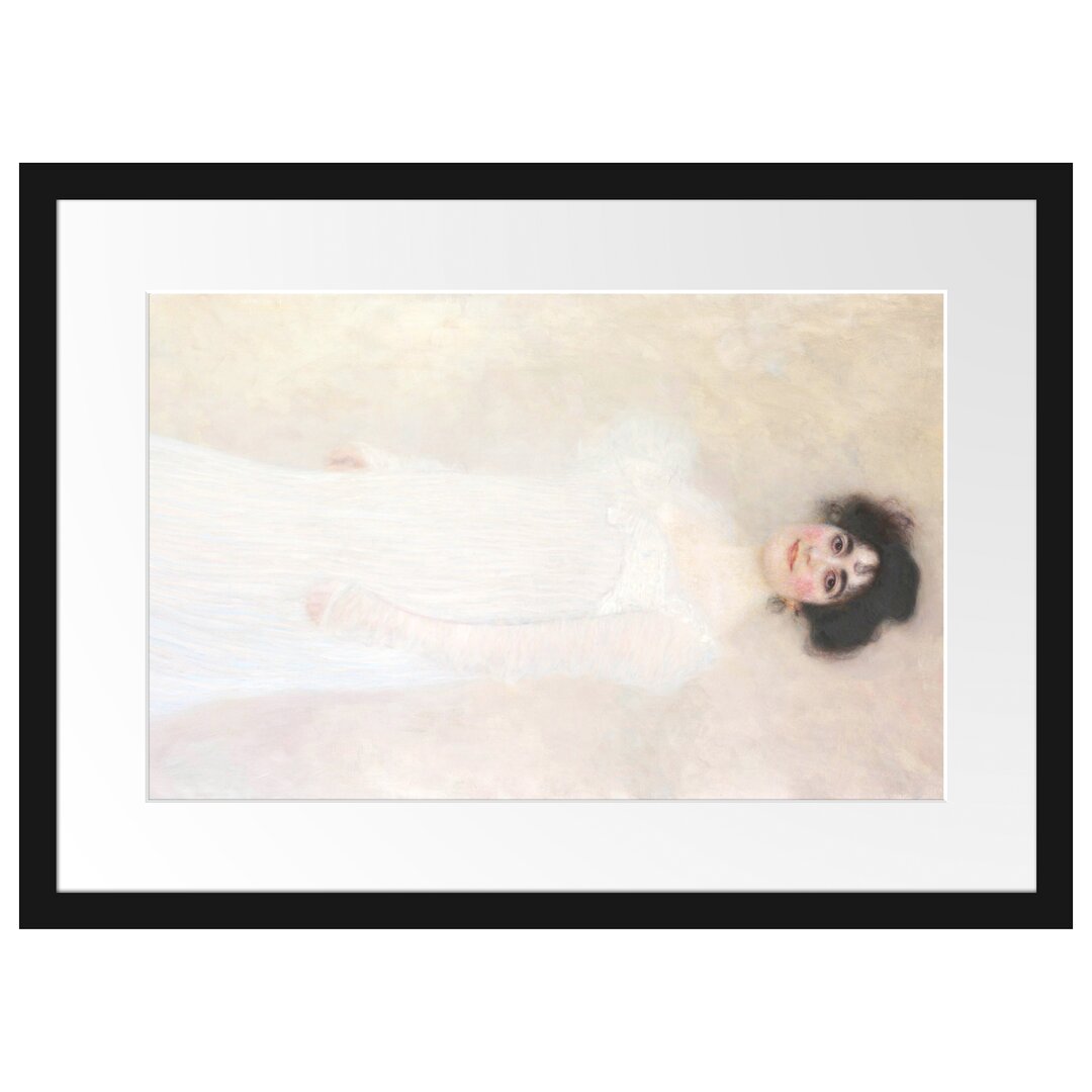 Gerahmtes Poster Serena Pulitzer Lederer von Gustav Klimt