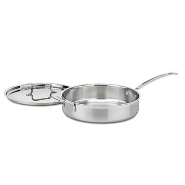 Cuisinart 5-Ply Stainless Steel Sauté Pan with Lid