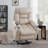 Nairi Ivory Leather Aire Power Motion Recliner With Lift