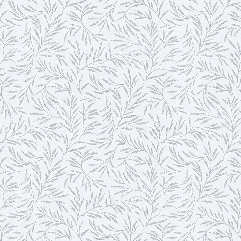 Bustos 10.05m x 53cm Matte Wallpaper Roll, Grey/White