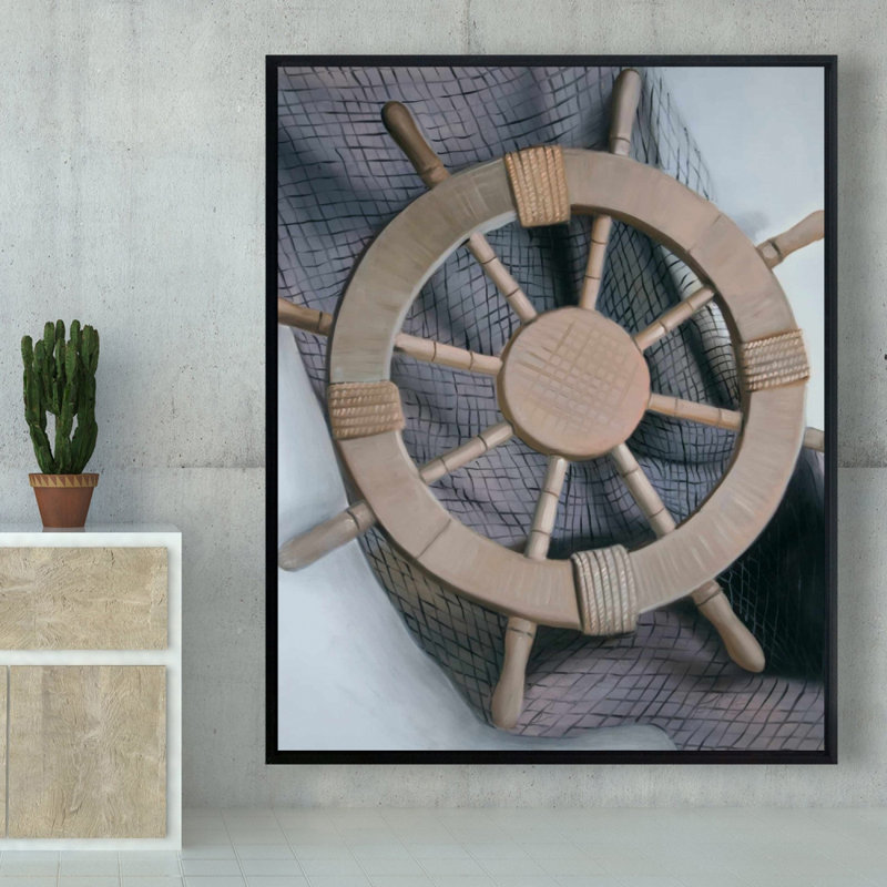 «Helm On A Fishing Net» sur toile