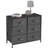  Sorbus 6 Drawers Dresser with Steel Frame, Wood Top, Fabric Bins-1948999223