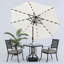 Parasol de marché éclairé 10 pi Akira