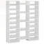 47.2" White 14-Tier Shoe Storage Cabinet