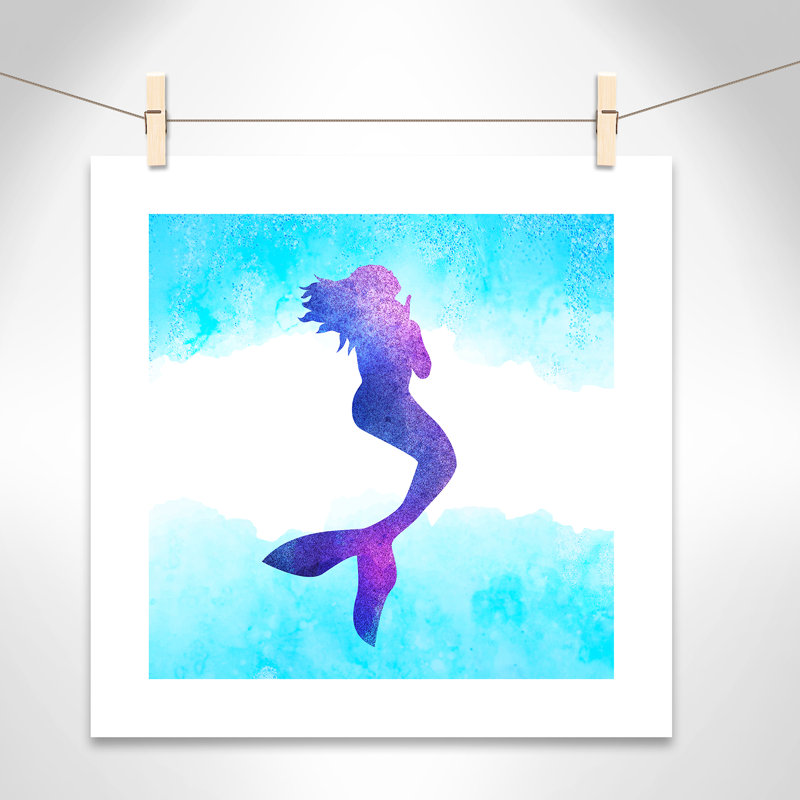 Toujours être un sirène 1, H 20" x l 20" x P 1", Papier