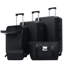 Ensemble de valises rigides 5 pièces avec sacs, bagage à main semi-ouvert 20 po avec port USB, bagage extensible 24 po 28 po avec roulettes doubles verrou TSA