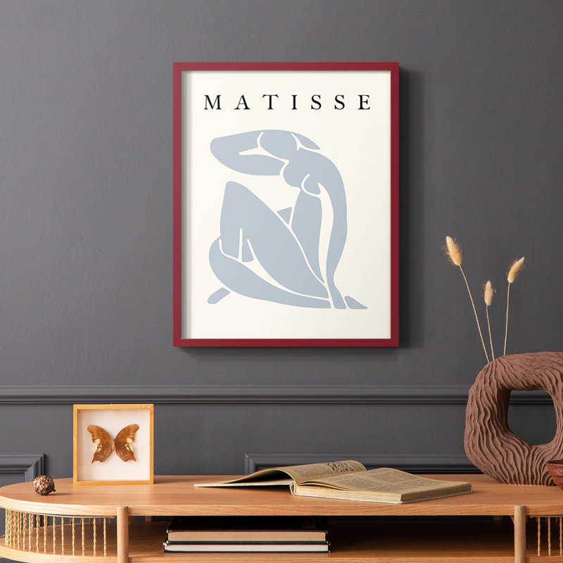 Matisse CECL XXXII, reproduction encadrée - bois massif, Rouge, H 10 po x l 8 po