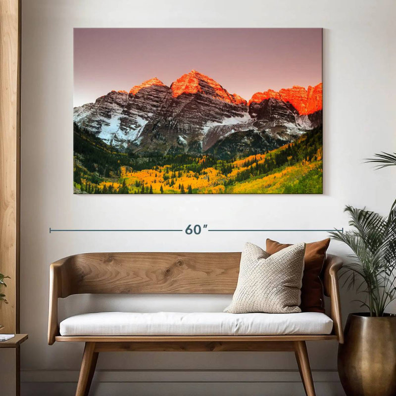 Alvord Maroon Bells Mountain View, H 34 po x l 51 po