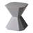 Chlora 17" Wide Side Table, Fiberstone Accent Table with Round Stone Top, Modern End Table for Living Room, Bedroom, Patio or Garden, Indoor Outdoor Design-768501681
