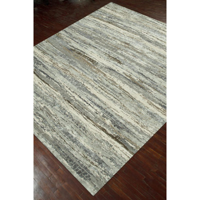 Contemporary One-of-a-Kind Rectangle 9' X 11'11" Hand Knotted Area Rug