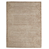 Latitudes Wool Geometric Area Rug in Brown
