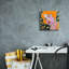 "Epic Graffiti" On A Full Moon Evening "par Bebe Keith, art mural sur toile, 12 po x 12 po