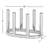 Rad 7'' H Steel Tube Tabletop Candelabra-65218698