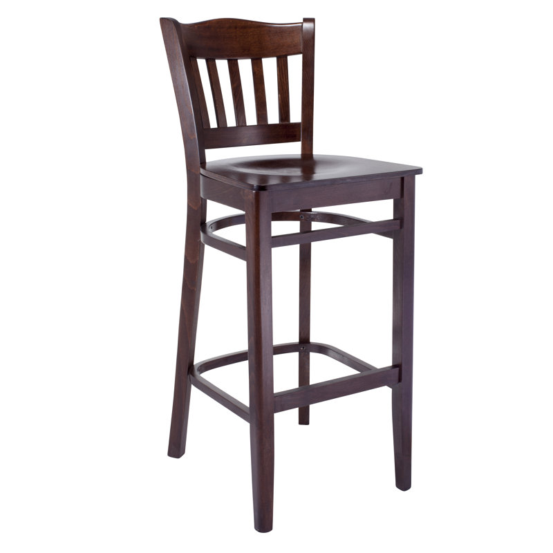 Darlington Solid Wood Counter Stool, Walnut