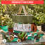 Ensemble d'outils de jardinage en acier inoxydable 10 pièces, ensemble antirouille robuste avec poignées ergonomiques en bois et sac de rangement Oxford