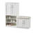 Multi-Functional Shoe Storage Bench - 7+3 Compartments With Adjustable Shelves & Cushion, Freestanding Entryway Organizer For Mudroom/Hallway In White/Oak (MDF/Particle Board)