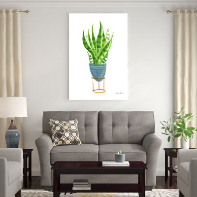 Green House Plants IV by Farida Zaman - Wrapped Canvas Painting