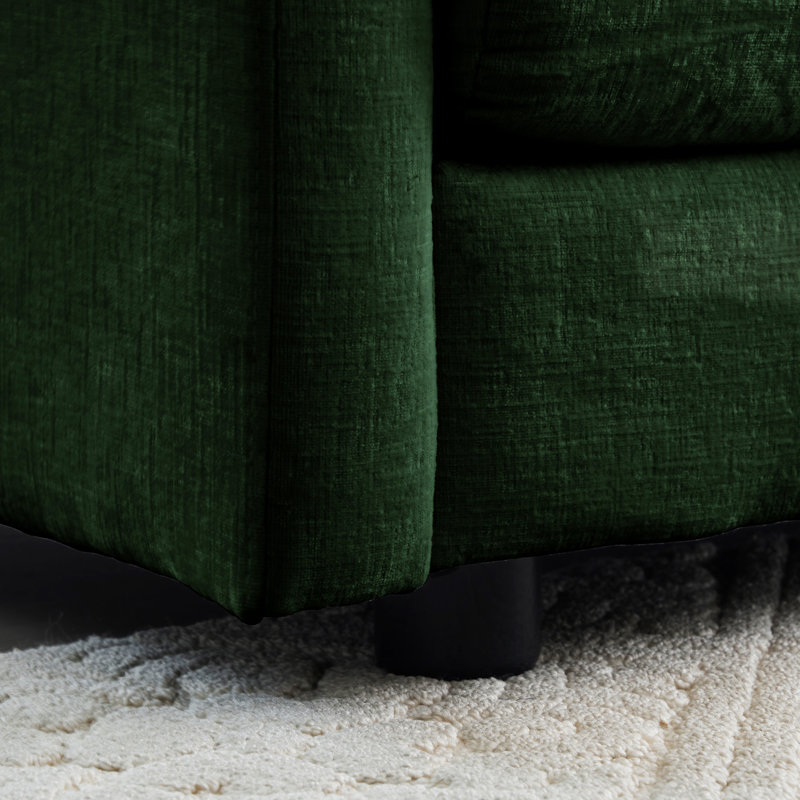 Chaise d'appoint moderne avec repose-pieds