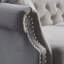 Canapé Chesterfield à accoudoirs arrondis en velours 79,68 po Jahniyah-91898565