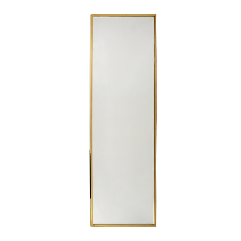 Abshire Mdf Rectangle Wall Mirror, Gold
