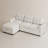 L-Shaped Sleeper Sectional Sofa With Hidden Storage-2086731402