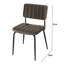 AGATHE 49cm H Metal Side Chair in Grey