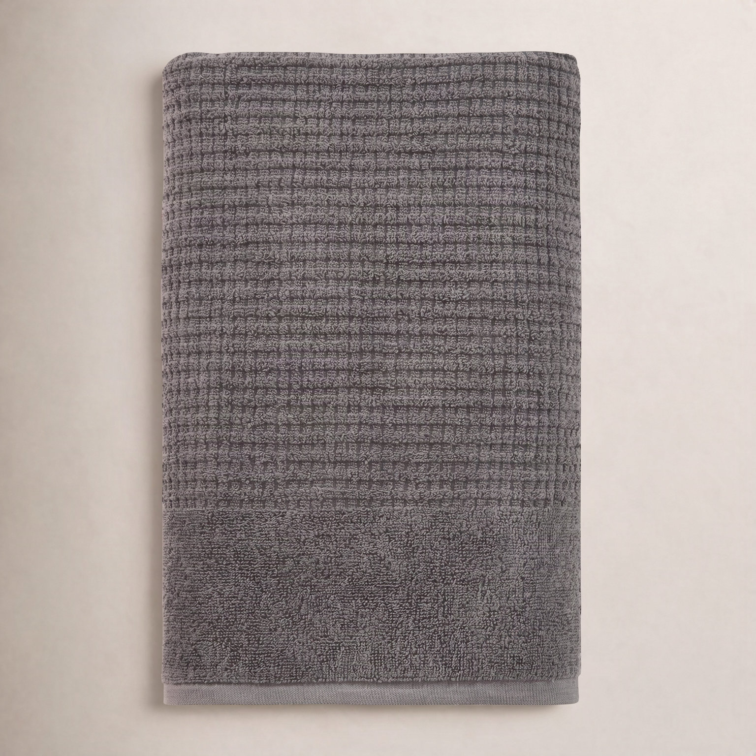 Earline Turkish Cotton Midweight Bath Towel, Gray