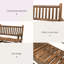 Chaise berçante en bois pour 2 personnes Outsunny-1812135081