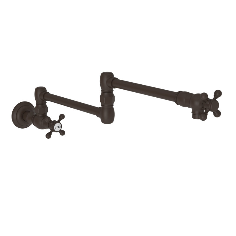 Chesterfield Wall Mount Pot Filler, Oil Rubbed Bronze