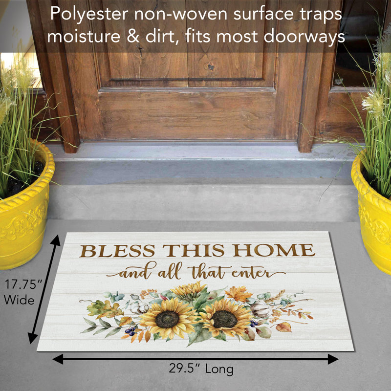 Tapis d'entrée antidérapant 29,5 po x 17,75 po