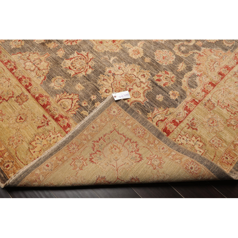 Elvon One-of-a-Kind 9'1" X 12' Wool Area Rug in Grey
