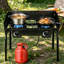 Réchaud de camping 2 brûleurs (noir)