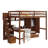 Kids Full Solid Wood Loft Bed with Desk, Charging Station, Bookshelves and Wardrobe-61600398