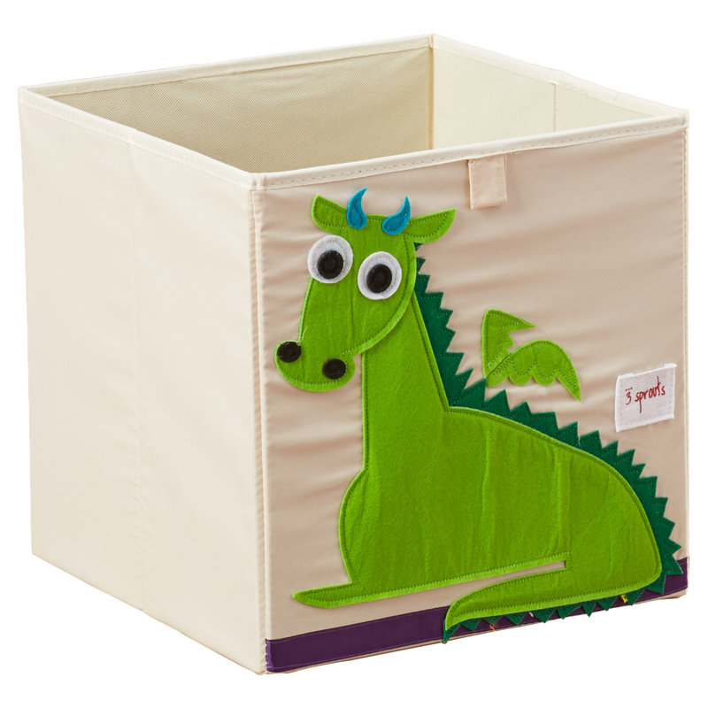 Storage Box 3 Sprouts - Toy Storage Cube for Baby and Kids - Dragon